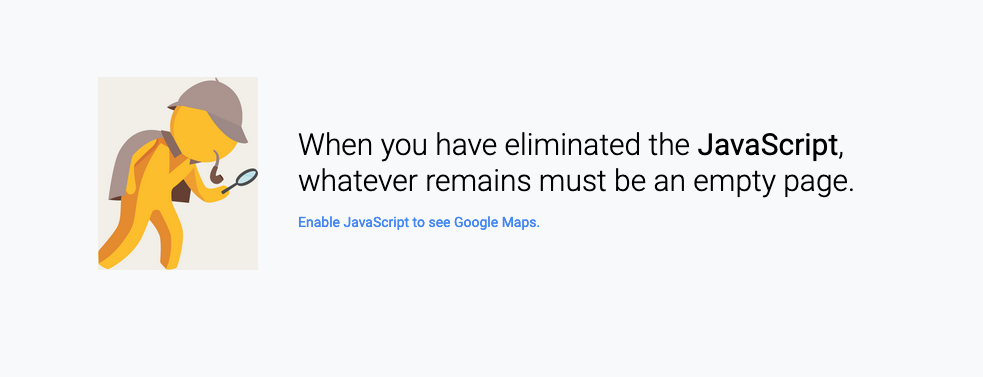 google maps no JS