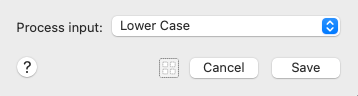 Alfred workflow - process input modal